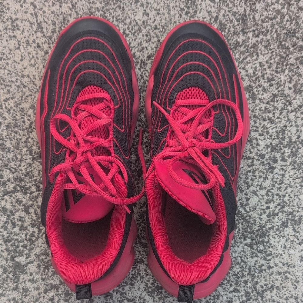 Black and Red Nike Giannis Sneakers